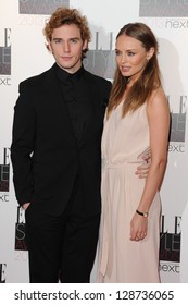 Sam Claflin And Laura Haddock Arriving At The 2013 Elle Style Awards, At The Savoy, London. 11/02/2013 Picture By: Steve Vas