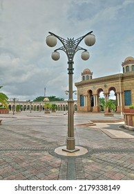 SAMARINDA, 17 JULY 2022. Garden Lights From The Islamic Center Complex In The City Of Samarinda, East Kalimantan, Indonesia.