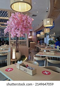 Samarinda, Indonesia - April 26, 2022 : Finish fitout work of ramen restaurant