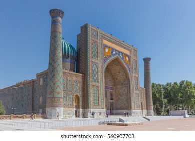 Uzbekistan Samarkand Tillakari Madrasa 1647166 Stock Photo (Edit Now ...