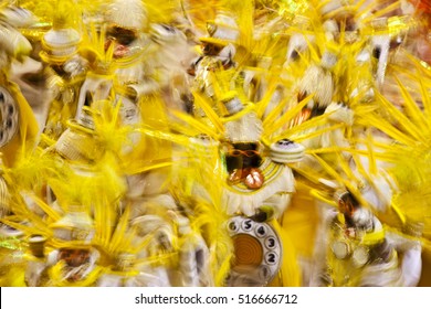 A Samba School Parades In The Sambadrome In Carnival