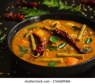 Sambhar,A preperation of Lentils with Vegetables and Spices. It is a famous Dish from Southern Part of India.