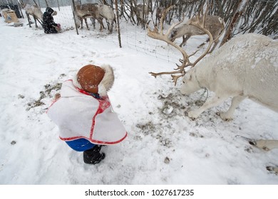 Sami Child.Tromso Lapland