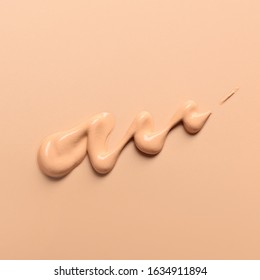 Sample Of BB Cream On Color Background