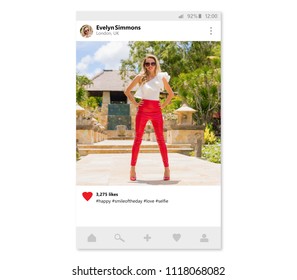 Sample design of photo sharing mobile app