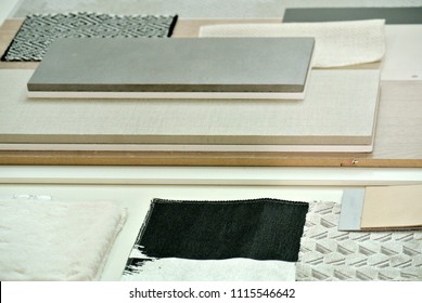 sample of fabric and materials
