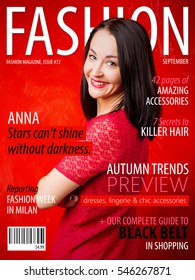 Sample fashion magazine cover