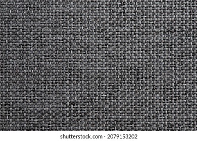 Sample Of Gray And White Polyester Fabric, Background, Texture