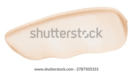 Sample of highlighter isolated on white, top view. Makeup product