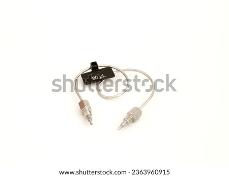 The sample injection loop for HPLC, 25 microliter.