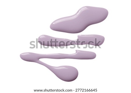 A sample of matte nail polish. Isolated on a white background