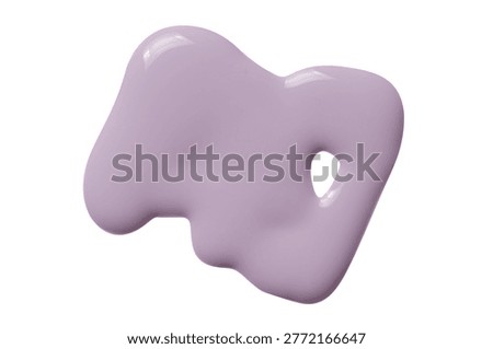 A sample of matte nail polish. Isolated on a white background