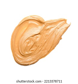 Sample Of Nut Butter On White Background