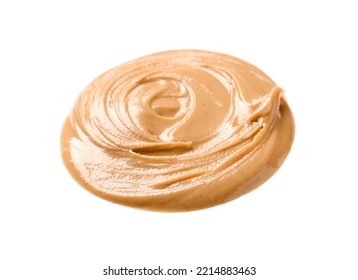 Sample Of Nut Butter On White Background