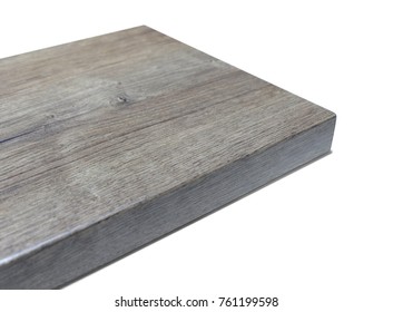 Sample Pattern Wooden Worktop Laminate isolated on white background with clipping path 