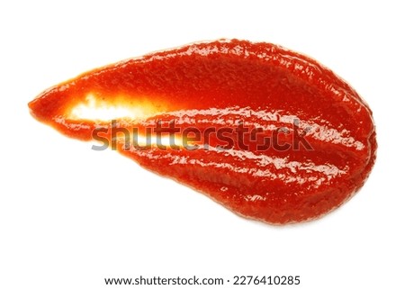 Sample of tasty tomato paste isolated on white background Stock foto © 