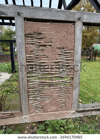 Sample of wattle and daub wall