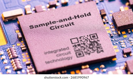 Sample-and-Hold Circuit IC for sampling an analog signal and holding its value for processing. integrated circuits ICs