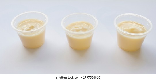 Samples of yogurt for sensitive analysis