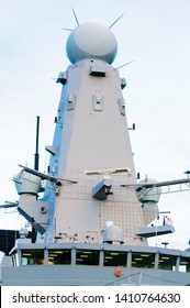 SAMPSON Radar System Of Royal Navy's HMS Duncan, Used To Control The Sea Viper Missile System