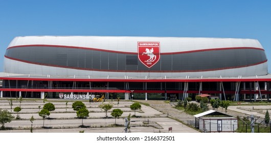 Samsun, Turkey - May 21 2022: Samsunspor Football Stadium Exterior View