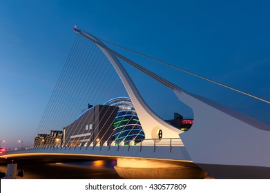 Samuel Beckett Bridge In Dublin