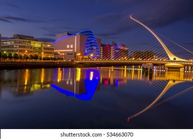 Samuel Beckett Bridge In Dublin 