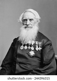 Samuel F. B. Morse (1791-1872), Painter And Inventor Of An Electric Telegraph, In Old Age. Ca. 1860.