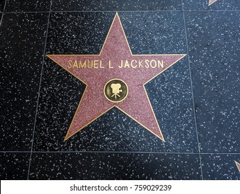 Samuel L Jackson's Star, Hollywood Walk of Fame - August 11th, 2017 - Hollywood Boulevard, Los Angeles, California, CA, USA