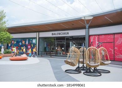 Samut Prakan, Thailand - July 28, 2020: Balenciaga Shop In Siam Premium Outlets Bangkok. Balenciaga Is A Spanish Luxury Fashion House Founded In 1917 By Basque Designer Cristóbal Balenciaga.