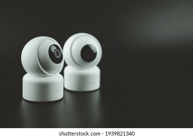 Samut Prakan, Thailand - March 20, 2021 : The Smart Home Security Camera Xiaomi Imilab C20, New Product In 2021 From The Xiaomi Ecosystem, Can Record And Transmit Full HD Surveillance Footage.