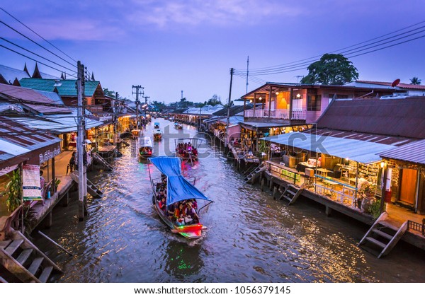 Samut Songkhram Thailand March 23 2018 Stock Photo 1056379145 ...