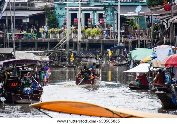 Samutsongkram Thailand May 13 Long Tail Stock Photo Edit Now