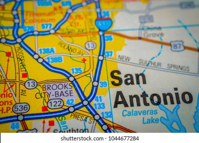 San Antonio On USA Map