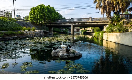 San Antonio Riverwalk Area By The Pearl