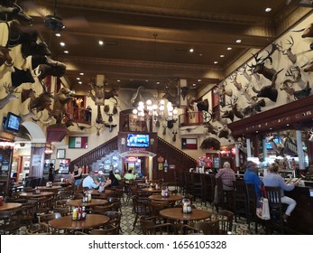 San Antonio, Texas - 30 September 2019: The famous Buckhorn Saloon and Museum 
