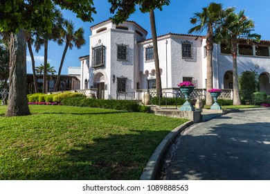 SAN ANTONIO, TEXAS - APRIL 13, 2018 - The McNay Art Museum, The First Modern Art Museum In The U.S. State Of Texas.