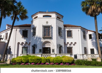 SAN ANTONIO, TEXAS - APRIL 13, 2018 - The McNay Art Museum, The First Modern Art Museum In The U.S. State Of Texas.