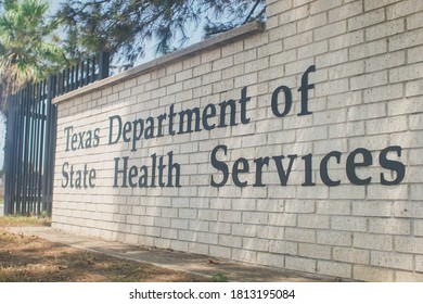 San Antonio, Texas - September 11, 2020: Texas Department Of State Health Services