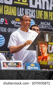 San Antonio, Texas/United States - May 7, 2014: Canelo Alvarez-Erislandy Lara Press Conference For Their Fight In Las Vegas. Here, Ronnie Shields, Erislandy Lara's Trainer.