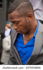 San Antonio, Texas/United States - May 7, 2014: Canelo Alvarez-Erislandy Lara Press Conference For Their Fight In Las Vegas. Here, Erislandy Lara.