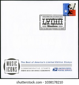 SAN ANTONIO, USA - MAY 15, 2013: A Stamp Printed In USA Shows Lydia Mendoza (1916-2007), Series Music Icons Forever, 2013