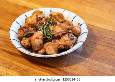 San Bei Ji - Fried Chicken With Wine,sesame Oil And Soy Sauce, A Popular Chinese Dish