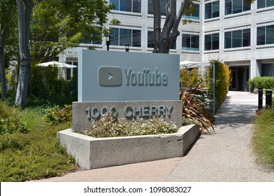 San Bruno, CA / USA  - May 21 2018: YouTube Headquarters 