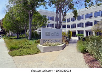 San Bruno, CA / USA  - May 21 2018: YouTube Headquarters 