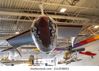 San Carlos, CA, USA - January 17, 2022: SpaceShipOne At Hiller Aviation Museum.