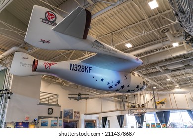 San Carlos, CA, USA - January 17, 2022: SpaceShipOne At Hiller Aviation Museum.