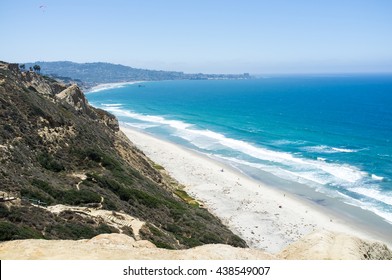 San Diego Beach Along Coastline - Torrey Pines Gliderport 