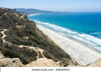 San Diego Beach Along Coastline - Torrey Pines Gliderport