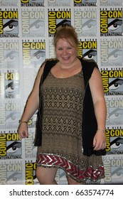 San Diego, CA - July 11, 2015: Julie Plec Of The CW’s Vampire Diaries Arrives At Comic Con 2015 In San Diego, CA.